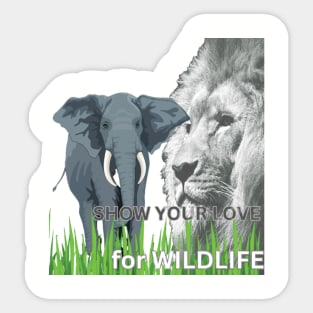 SHOW YOUR LOVE for WILDLIFE Sticker